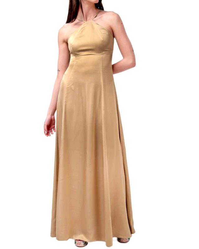 IOANNA KOURBELA Φορεμα "Night Out" Maxi Dress S24342 13359-ochre_beige