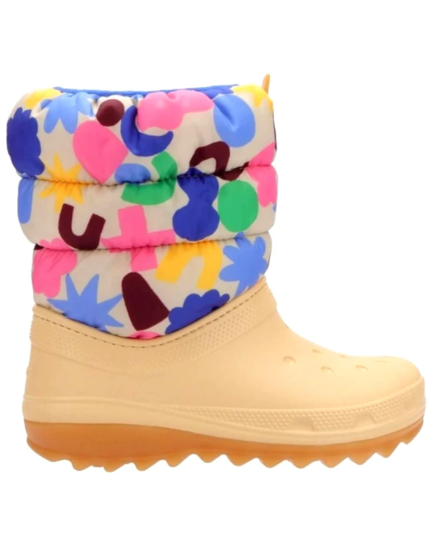 CROCS Παιδικές Μπότες Crocs - Classic NeoPuff GeoShapes