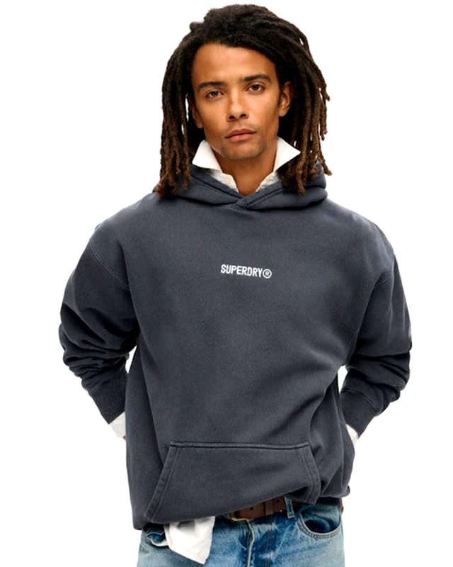 SUPERDRY Ανδρική Μπλούζα με Κουκούλα Superdry - D2 Sdcd Micro Logo Graphic Loose