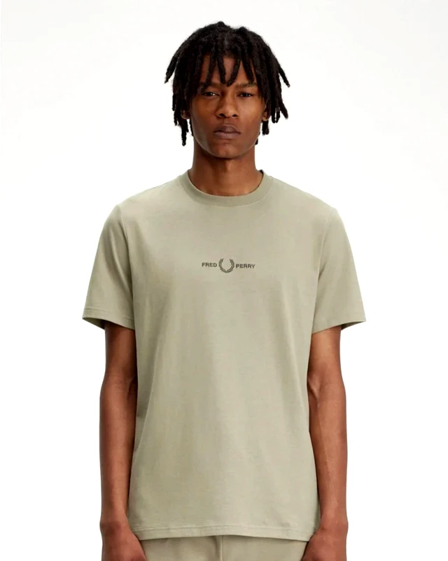 FRED PERRY Ανδρική Κοντομάνικη Μπλούζα Fred Perry - Embroidered
