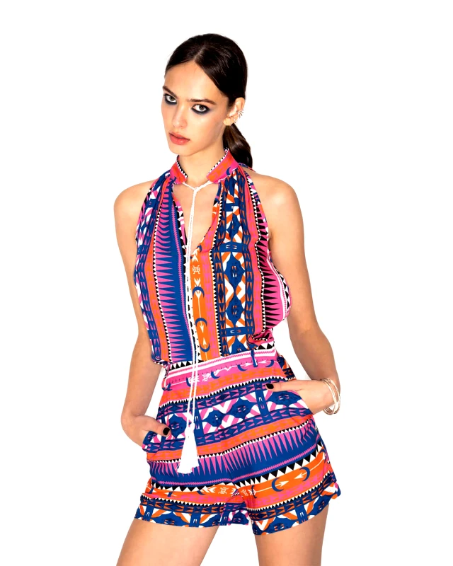 PEACE AND CHAOS Γυναικείο Ολόσωμο Σορτς Peace And Chaos - Endemic