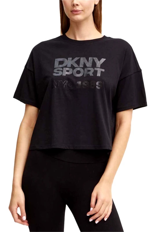 D.K.N.Y Γυναικεία Κοντομάνικη Μπλούζα DKNY - Logo DP4T9972 0071
