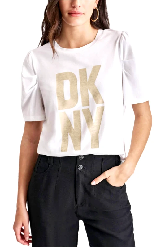 D.K.N.Y Γυναικεία Κοντομάνικη Μπλούζα DKNY - Logo P4DHKWSS 0091
