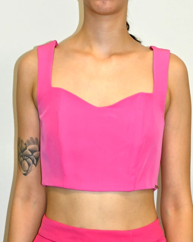 HELLEN BATTERR Γυναικεία Crop Μπλούζα Hellen Batterr - 1905H