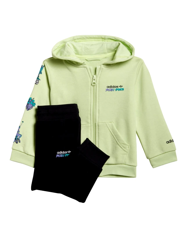 Adidas Βρεφικό Set Ζακέτα με Παντελόνι Adidas - Hoodie Fz