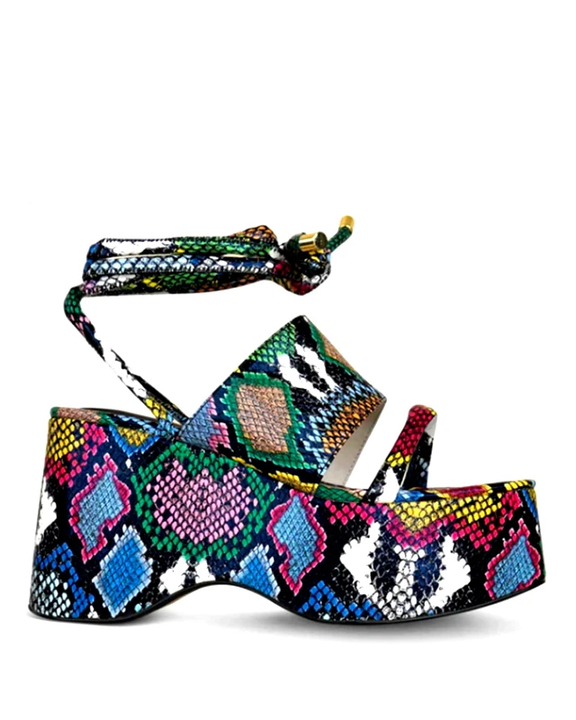 Kat Maconie Γυναικείες Πλατφόρμες με Δετό Κορδόνι Αστραγάλου KM Kat Maconie - Olbi