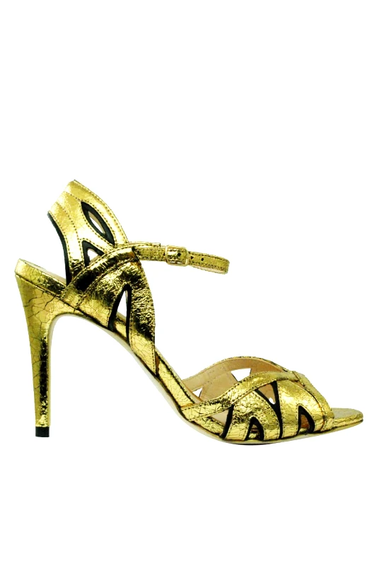 GOLD&ROUGE Γυναικείο Πέδιλο Gold&Rouge - Sunrise Met High Heeled