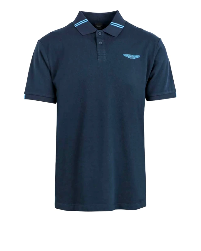 HACKETT Ανδρική Κοντομάνικη Polo Μπλούζα Hackett - Drop 2 Am Tipped HM563226 595