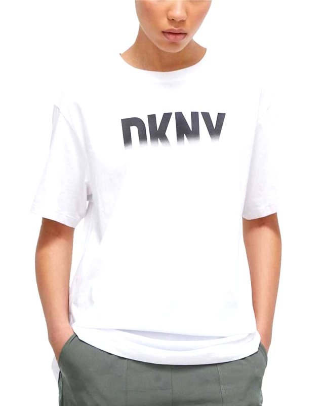 D.K.N.Y Γυναικεία Κοντομάνικη Μπλούζα DKNY - Logo DP3T9626 0091