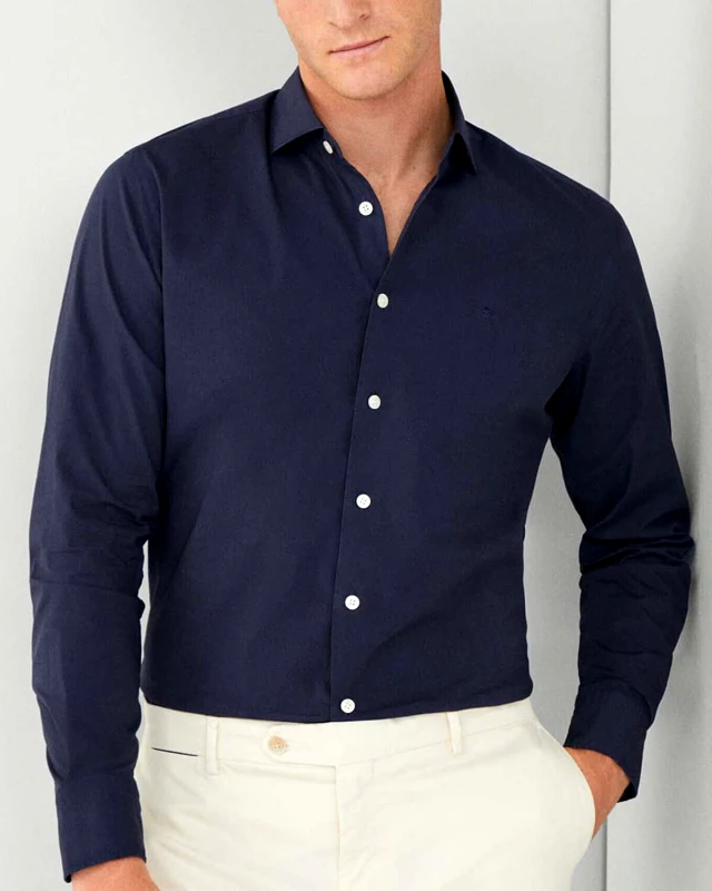 HACKETT Ανδρικό Μακρυμάνικο Πουκάμισο Hackett - Drop 2 Essential Stretch Pop HM309822 595