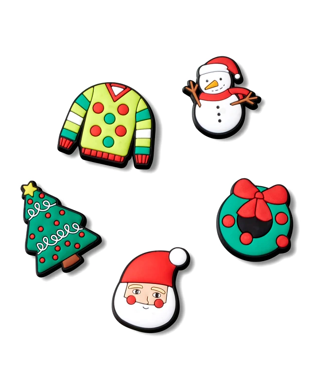 CROCS Unisex Διακοσμητικά Pins Crocs 5 Τεμάχια - Tis the Season