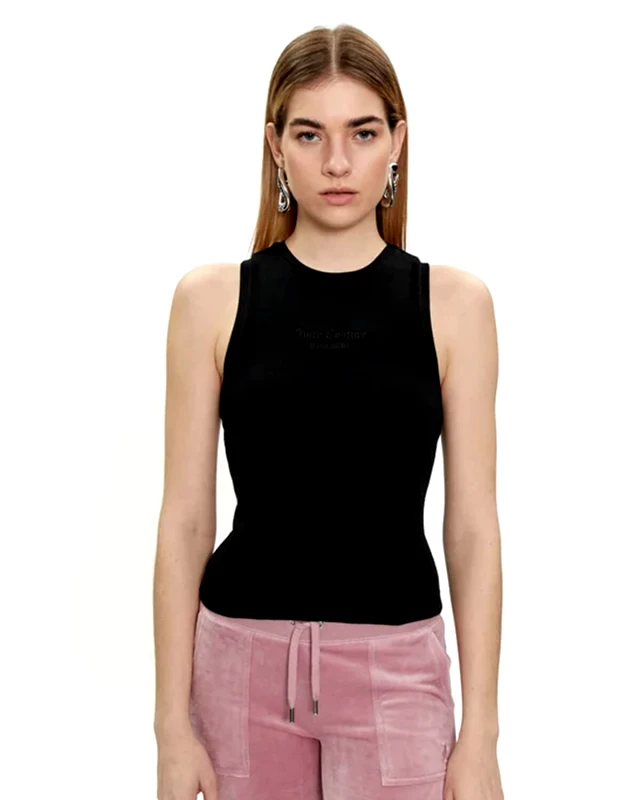 JUICY COUTURE Γυναικεία Αμάνικη Μπλούζα Juicy Couture - Beckham Rib Jersey