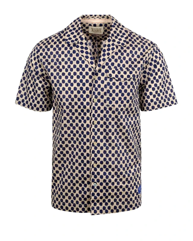 SCOTCH & SODA Ανδρικό Κοντομάνικο Πουκάμισο Scotch & Soda - Printed