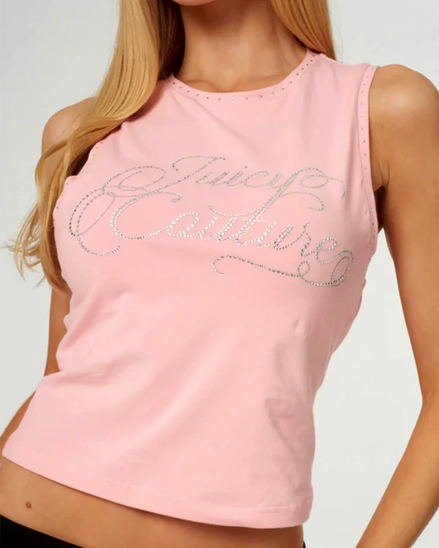 JUICY COUTURE Γυναικεία Αμάνικη Μπλούζα Juicy Couture - Blaine Juicy Script