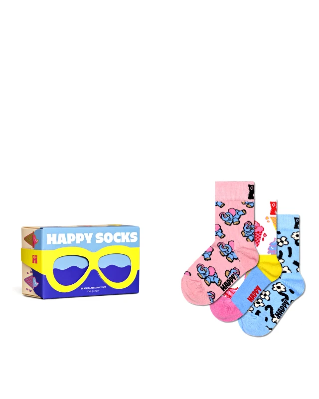 HAPPY SOCKS Παιδικό Set Δώρου Κάλτσες Happy Socks 3 Ζευγάρια - Kids Glasses