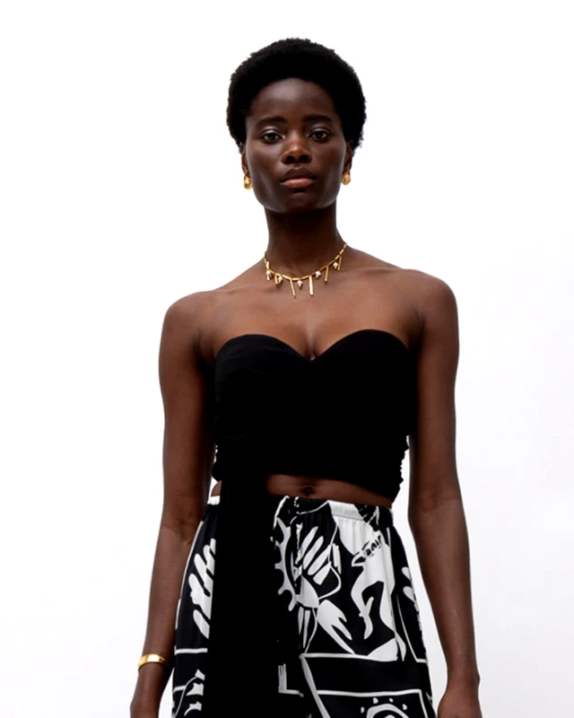 MALLORY THE LABEL Γυναικεία Bustier Μπλούζα Mallory The label - Fio