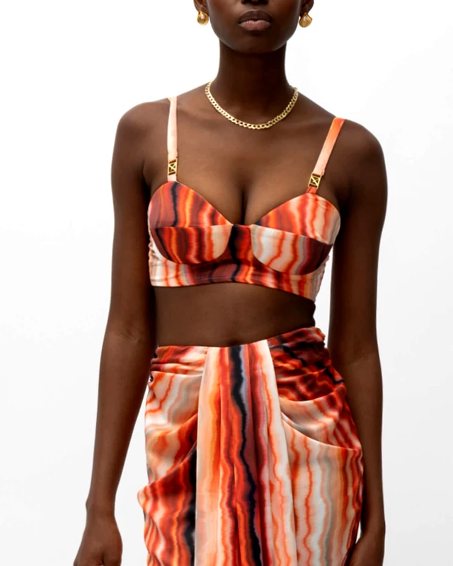 MALLORY THE LABEL Γυναικεία Crop Μπλούζα Mallory The label - Esma Bustier