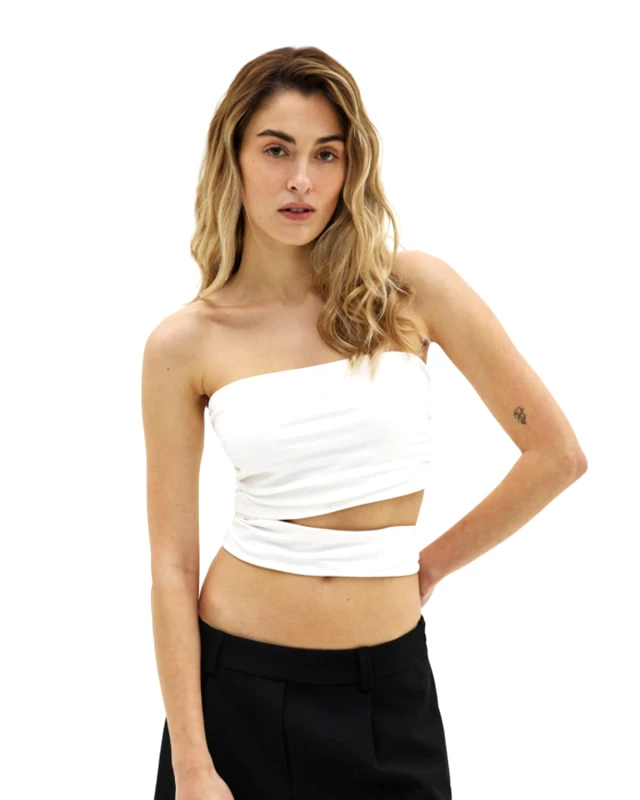 SUNSETGO Γυναικεία Strapless Μπλούζα SunSetGo - Lia