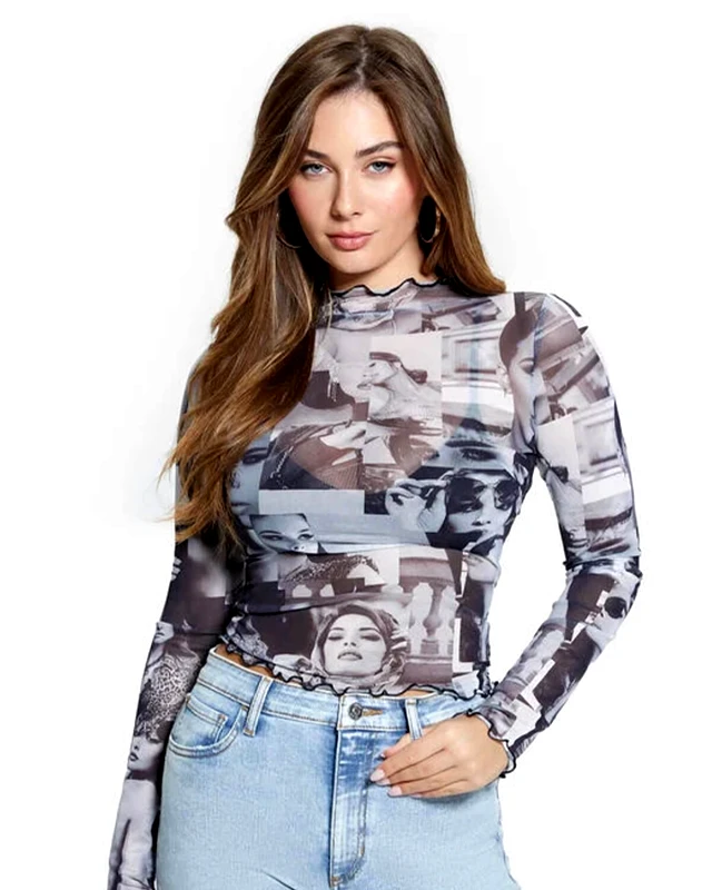 GUESS Γυναικεία Μακρυμάνικη Μπλούζα Guess - Adriana