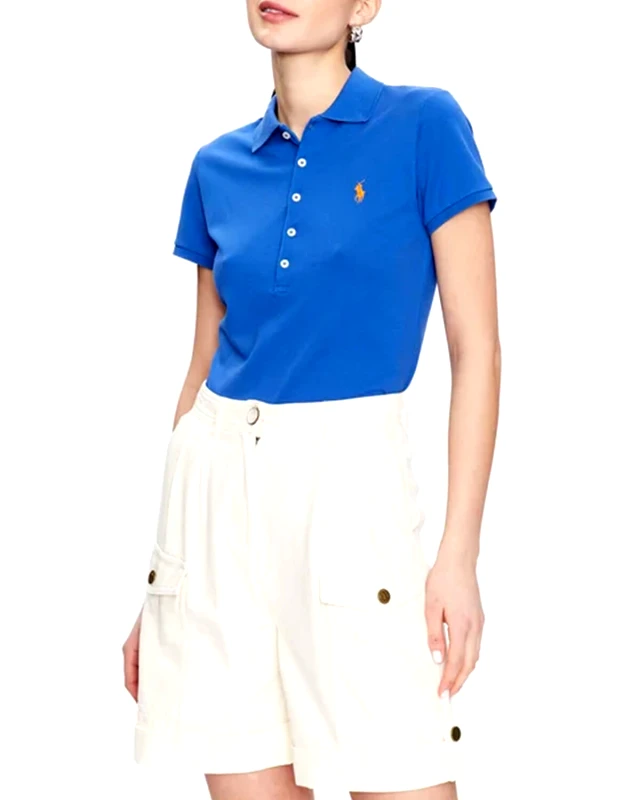 POLO RALPH LAUREN Γυναικεία Κοντομάνικη Polo Μπλούζα Polo Ralph Lauren - Julie-Slim-Short Sleeve 211870245021 400