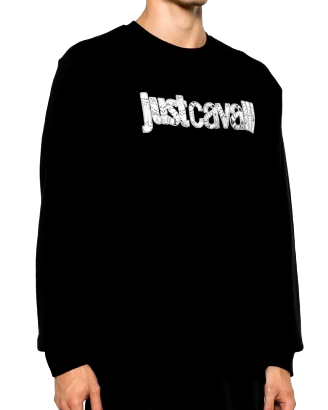 JUST CAVALLI Ανδρική Μπλούζα Φούτερ Just Cavalli - 75OAIG05CF302