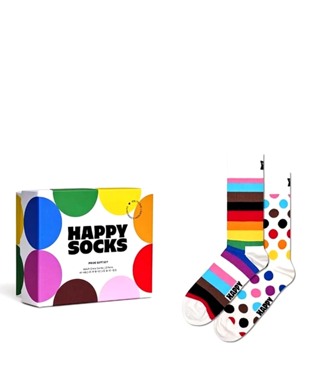 HAPPY SOCKS Unisex Set Κάλτσες Happy Socks 2 Ζευγάρια - Pride Gift