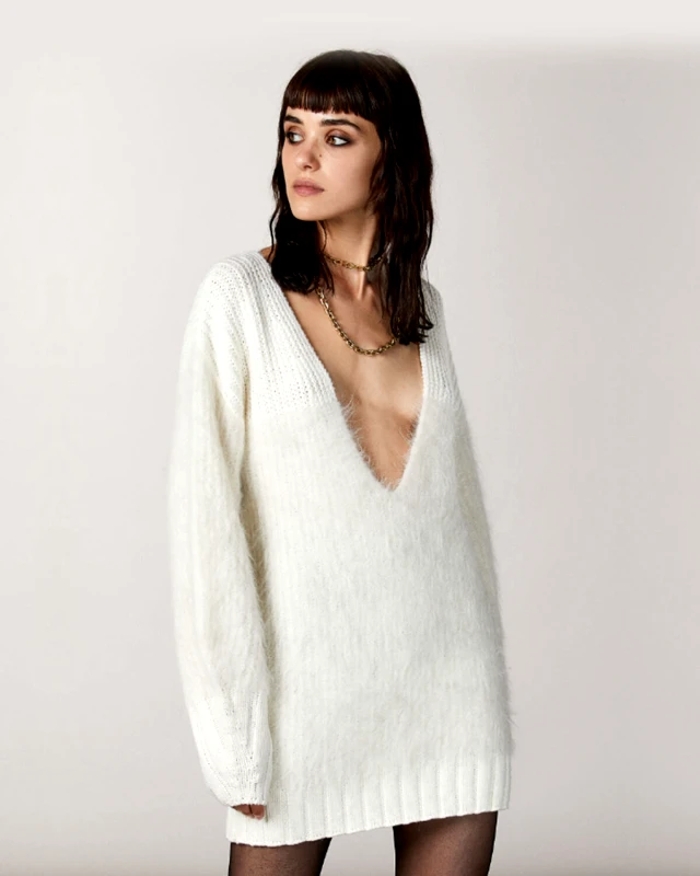 PATRIZIA PEPE Γυναικείο Oversized Πουλόβερ Patrizia Pepe - 0113