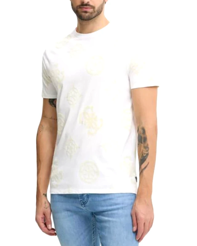 Ανδρική Κοντομάνικη Μπλούζα Guess - Ss Bsc Guess Peony Print φωτογραφία