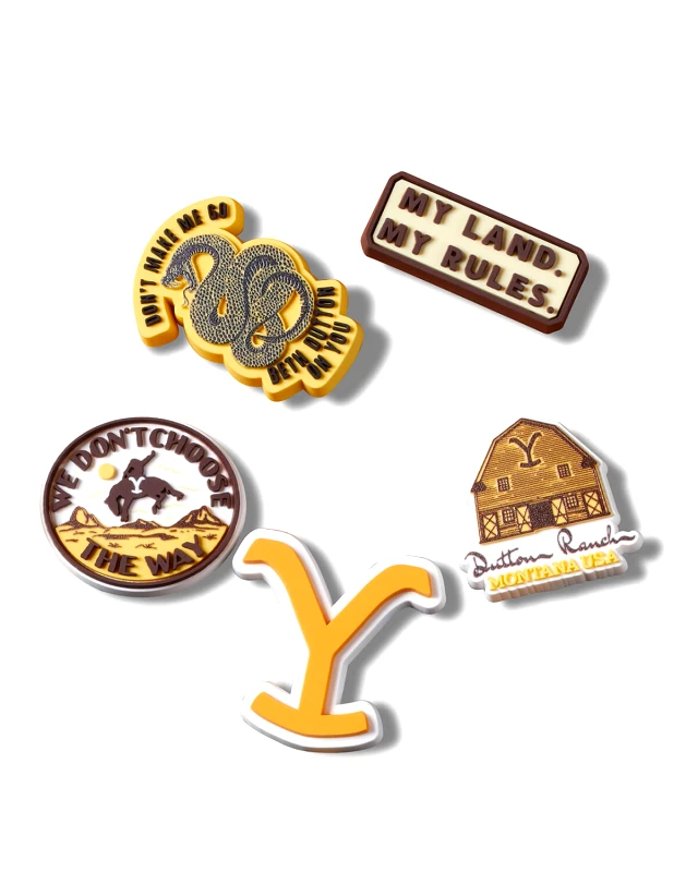 CROCS Unisex Διακοσμητικά Pins Crocs 5 Τεμάχια - Yellowstone
