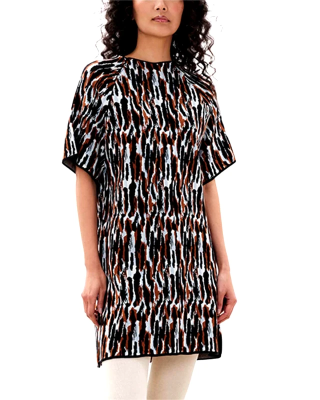 IOANNA KOURBELA Γυναικείο Φόρεμα Ioanna Kourbela - "Painted Illusion" Mini Fully-Fashioned W235601