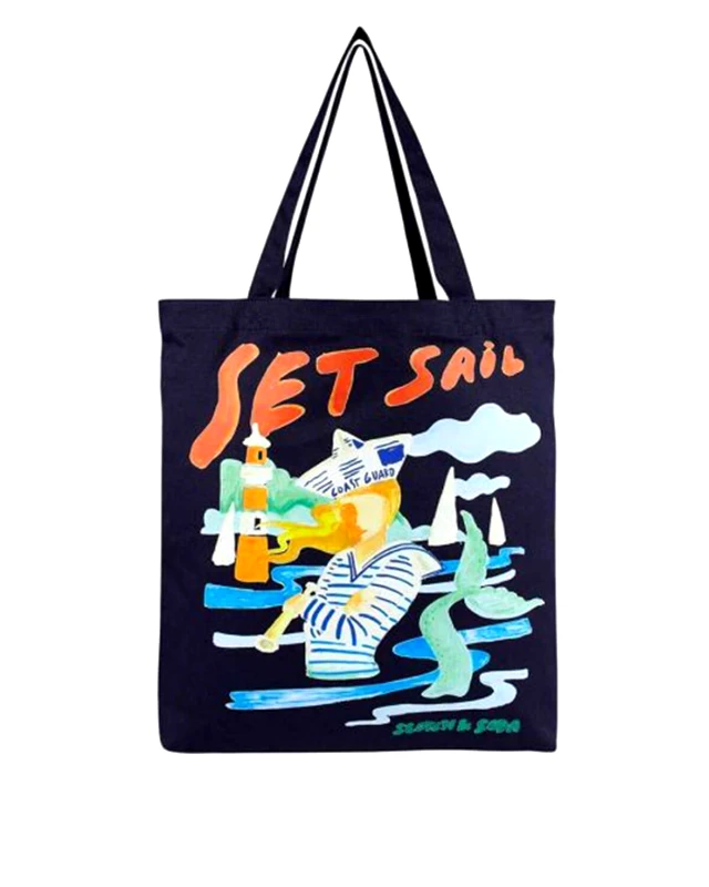 SCOTCH & SODA Unisex Tote Τσάντα Scotch & Soda - 3 Crosses Canvas