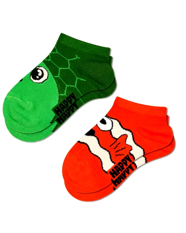 HAPPY SOCKS Παιδικές Κάλτσες Happy Socks 2 Ζευγάρια - Turtle Low