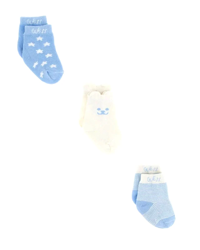 GUESS Guess - Set 3Pcs Socks Pair - Stretch Cotton Blend Yarn