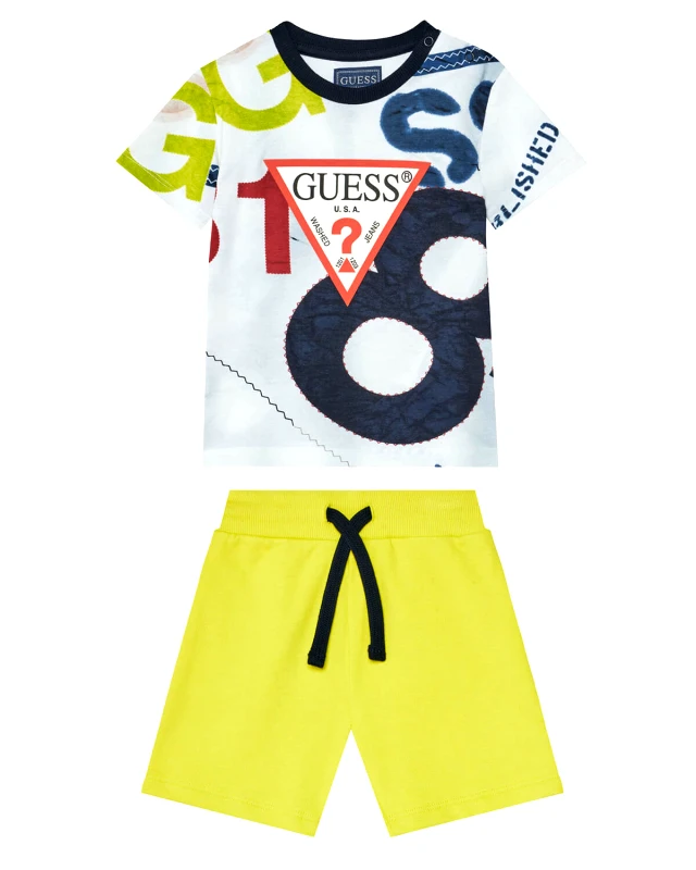 GUESS Βρεφικό Set Guess Μπλούζα + Σορτς - Ss