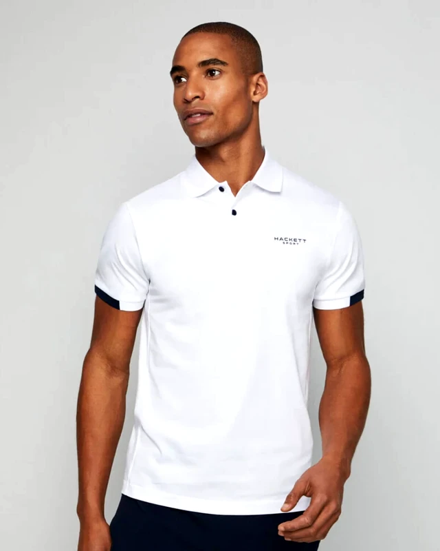 HACKETT Ανδρική Κοντομάνικη Polo Μπλούζα Hackett - Drop 2 Hs City HM563269 800