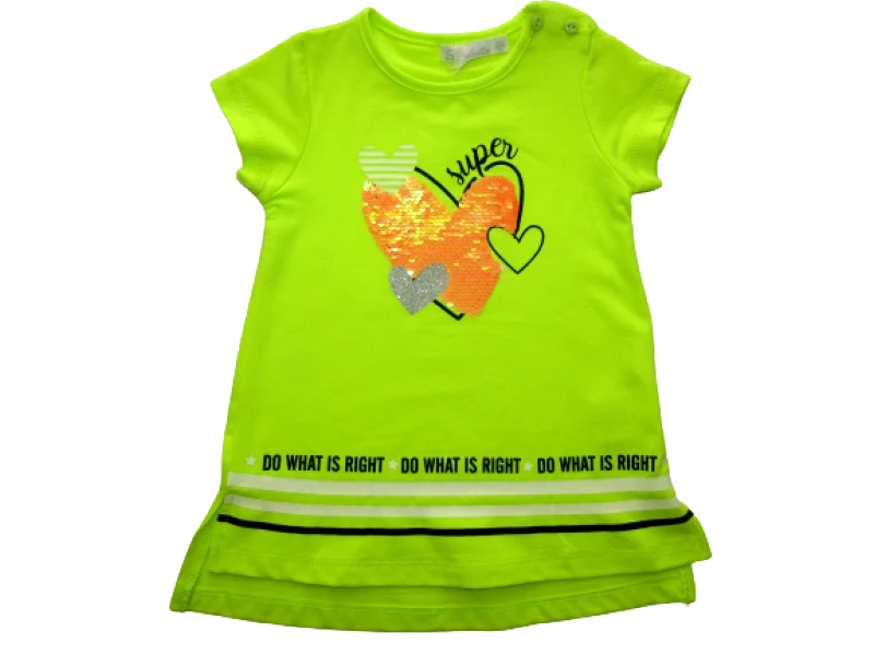 LOLETA ΠΑΙΔΙΚΟ T-SHIRT ΚΑΡΔΙΑ 1179 - λαχανί 25651 φωτογραφία