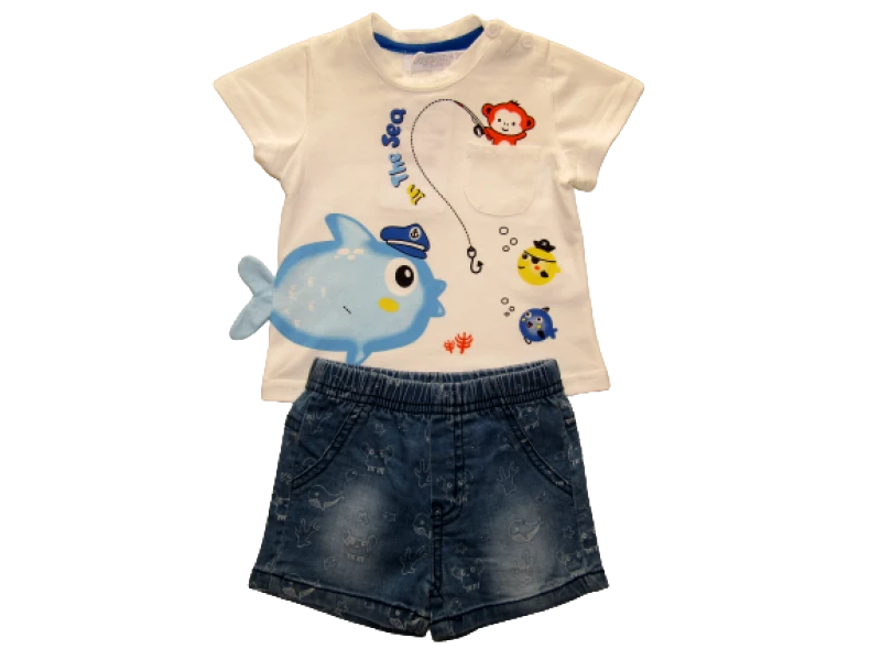 BOY ZONE ΒΡΕΦΙΚΟ ΣΕΤ ΜΕ ΣΟΡΤΣ ΤΖΙΝ 3τμχ 1198 - λευκό