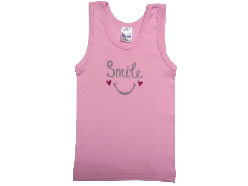 PRETTY BABY ΠΑΙΔΙΚΟ ΑΜΑΝΙΚΟ ΦΑΝΕΛΑΚΙ SMILE 1442 – ροζ 29658
