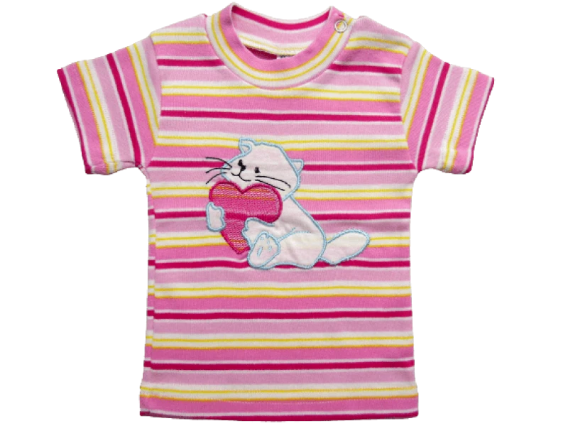 VICTORIA ΒΡΕΦΙΚΟ ΚΟΝΤΟΜΑΝΙΚΟ T-SHIRT V7 - ροζ 320