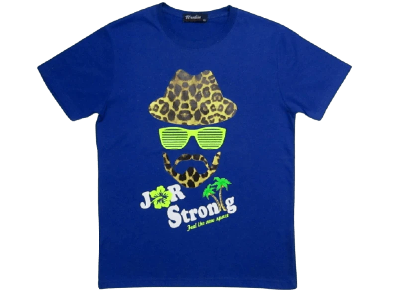 BEST FASHION ΕΦΗΒΙΚΟ ΚΟΝTΟΜΑΝΙΚΟ T-SHIRT 0001 - μπλε 4809