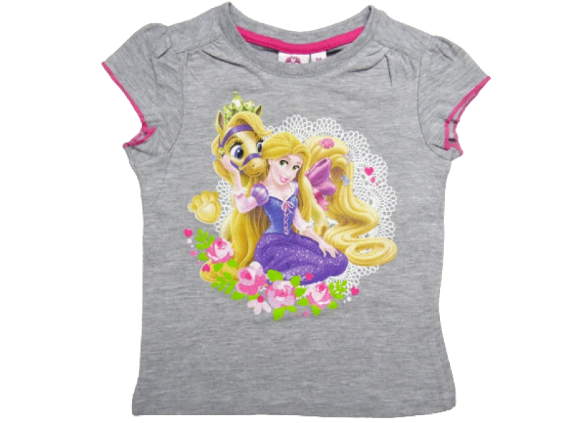 ©DISNEY ΠΑΙΔΙΚΟ T-SHIRT RAPUNZEL PRINCESS 0446 - γκρι