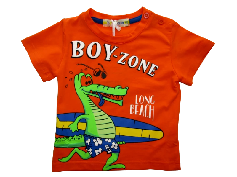BOY ZONE ΠΑΙΔΙΚΟ T-SHIRT 1223 - πορτοκαλί 25955