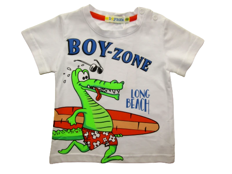 BOY ZONE ΠΑΙΔΙΚΟ T-SHIRT 1224 - λευκό 25961