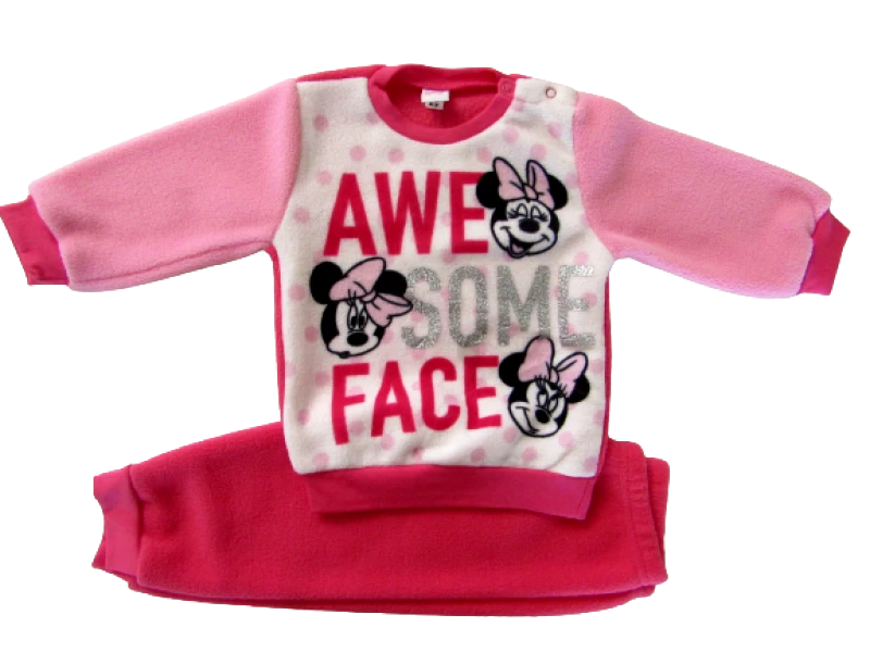 ©DISNEY ΠΑΙΔΙΚΗ FLEECE ΠΙΤΖΑΜΑ MINNIE MOUSE 1275 – φούξια 26736