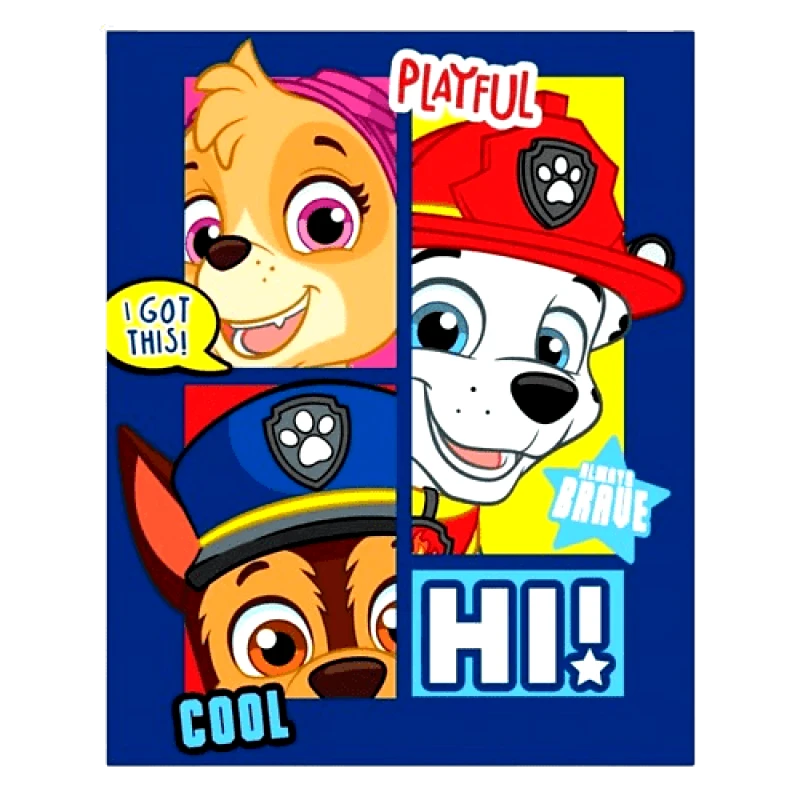 NICKELODEON PAW PATROL ΒΡΕΦΙΚΗ ΠΑΙΔΙΚΗ FLEECE ΚΟΥΒΕΡΤΑ 100×140 1595 – μπλε 31189