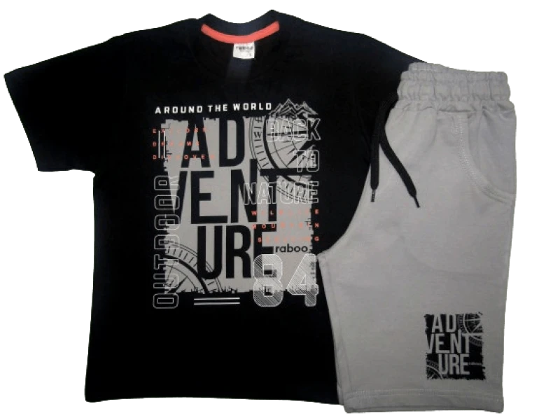 RABOO FOR KIDS ΠΑΙΔΙΚΟ ΕΦΗΒΙΚΟ ΣΕΤ ΜΕ ΒΕΡΜΟΥΔΑ 1646 - μαύρο 32202