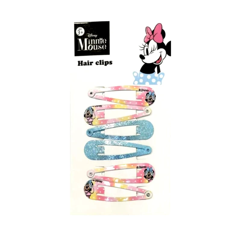 ©DISNEY ΠΑΙΔIΚΟ ΣΕΤ ΚΛΙΠΣ ΜΑΛΛΙΩΝ MINNIE MOUSE 1756 - ροζ