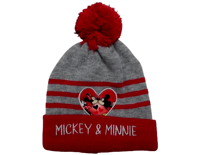 ©DISNEY ©DISNEY ΠΑΙΔIΚΟΣ ΠΛΕΚΤΟΣ ΣΚΟΥΦΟΣ MINNIE MOUSE 1610 – γκρι ΓΚΡΙ