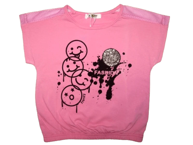 OEM FRENZY ΠΑΙΔΙΚΟ ΒΑΜΒΑΚΕΡΟ T-SHIRT 1855 – ροζ ΡΟΖ