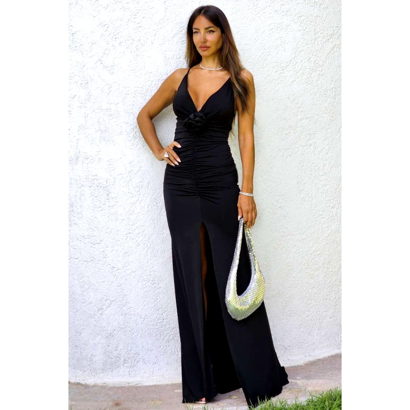 Φόρεμα maxi εφαρμοστό